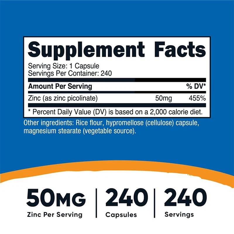 Nutricost Zinc Picolinate 50mg suppliers